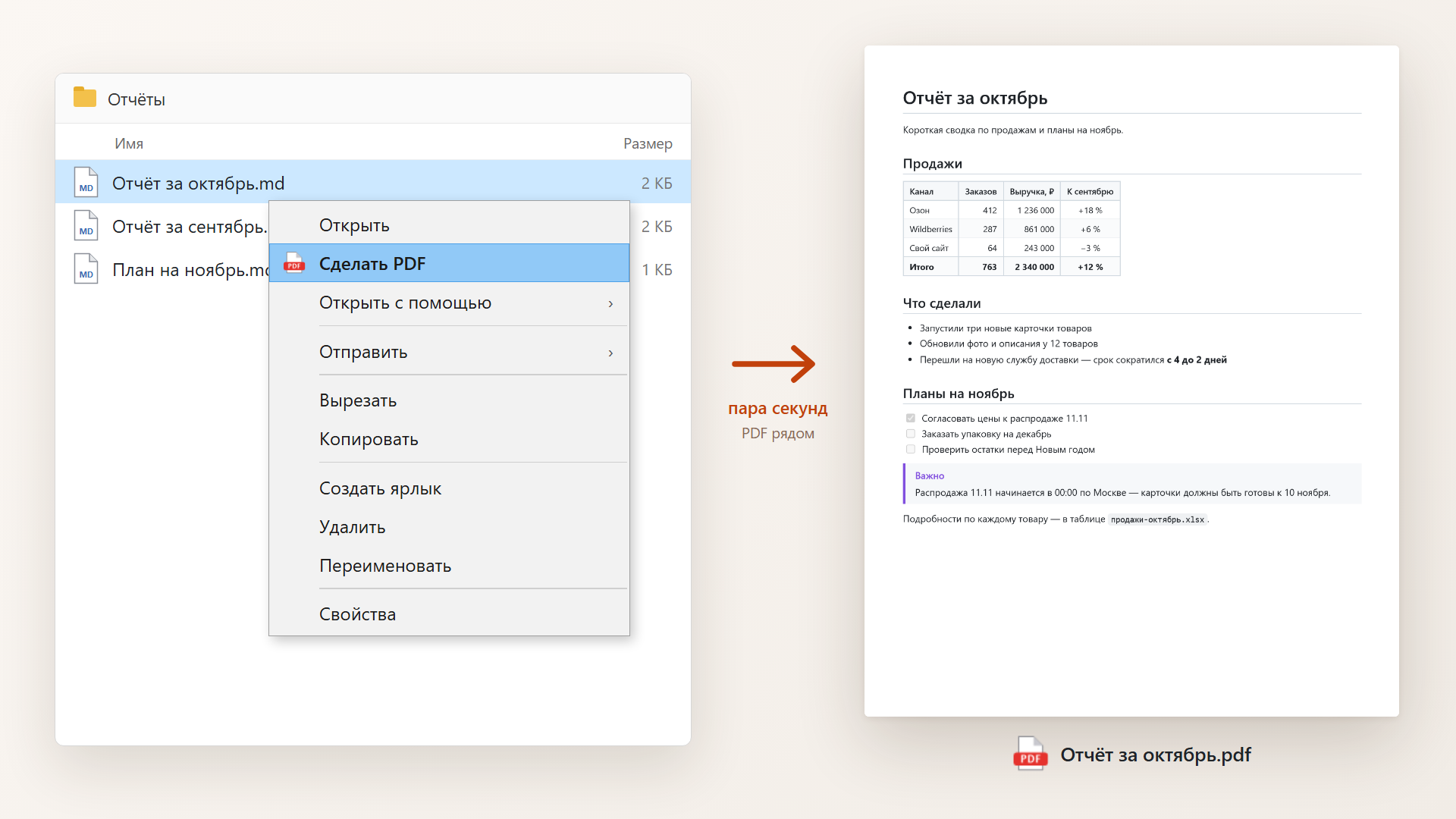 Markdown в PDF